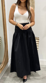 Selene Black Maxi Skirt