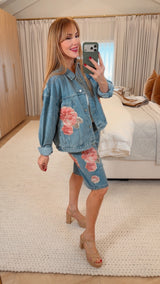 Floral Demin Jacket