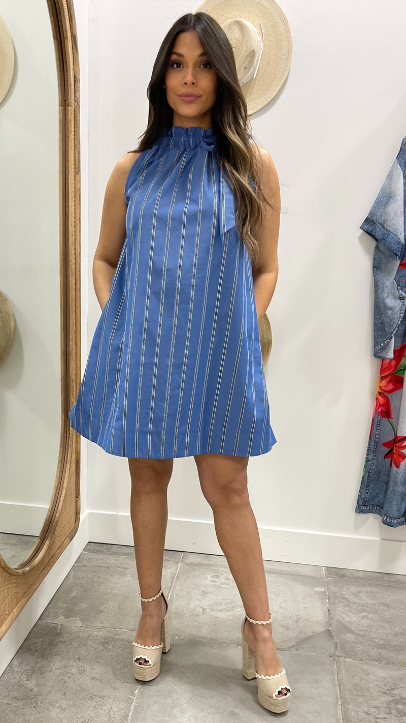 capri dress blue Spring Indigo Large Black Sequin High Neck Embrace timeless elegance with Size:13 years all-sizeguide