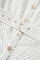 Herringbone Sleeveless Top With Belt