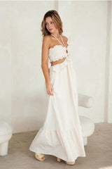 Gwenivere Ivory Maxi Dress