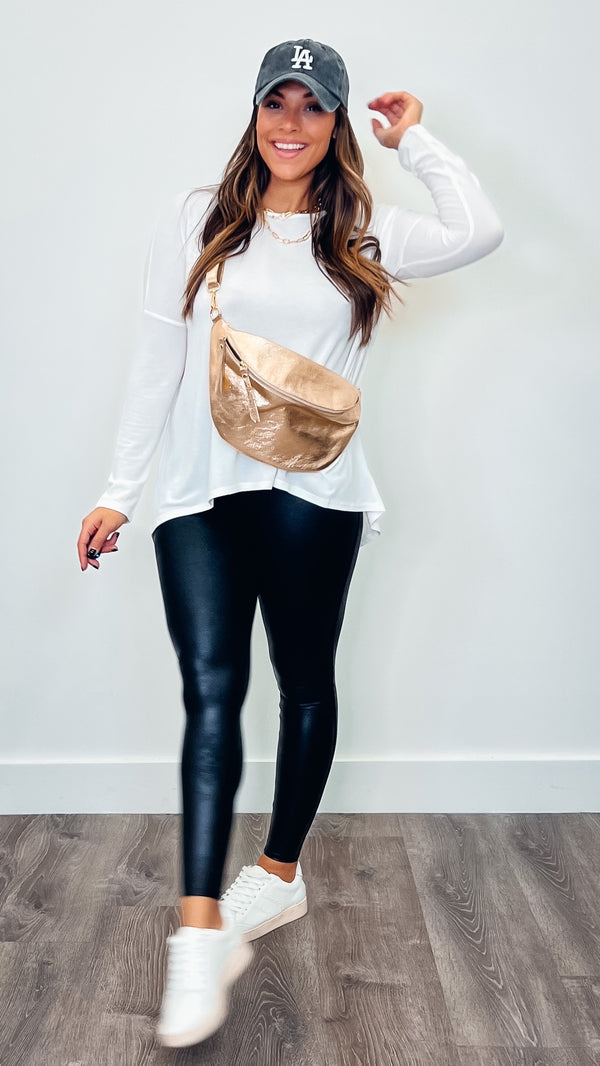 Everyday Long Sleeve Fall Shirt Ivory