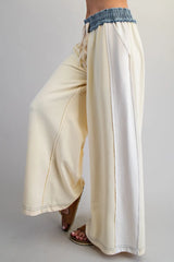 Pooja Leisure Pants in Lemon Cream