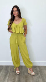 Cameron Olive Top - PRINZZESA BOUTIQUE