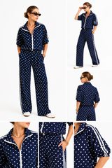 Polka Dot Travel Track Suit