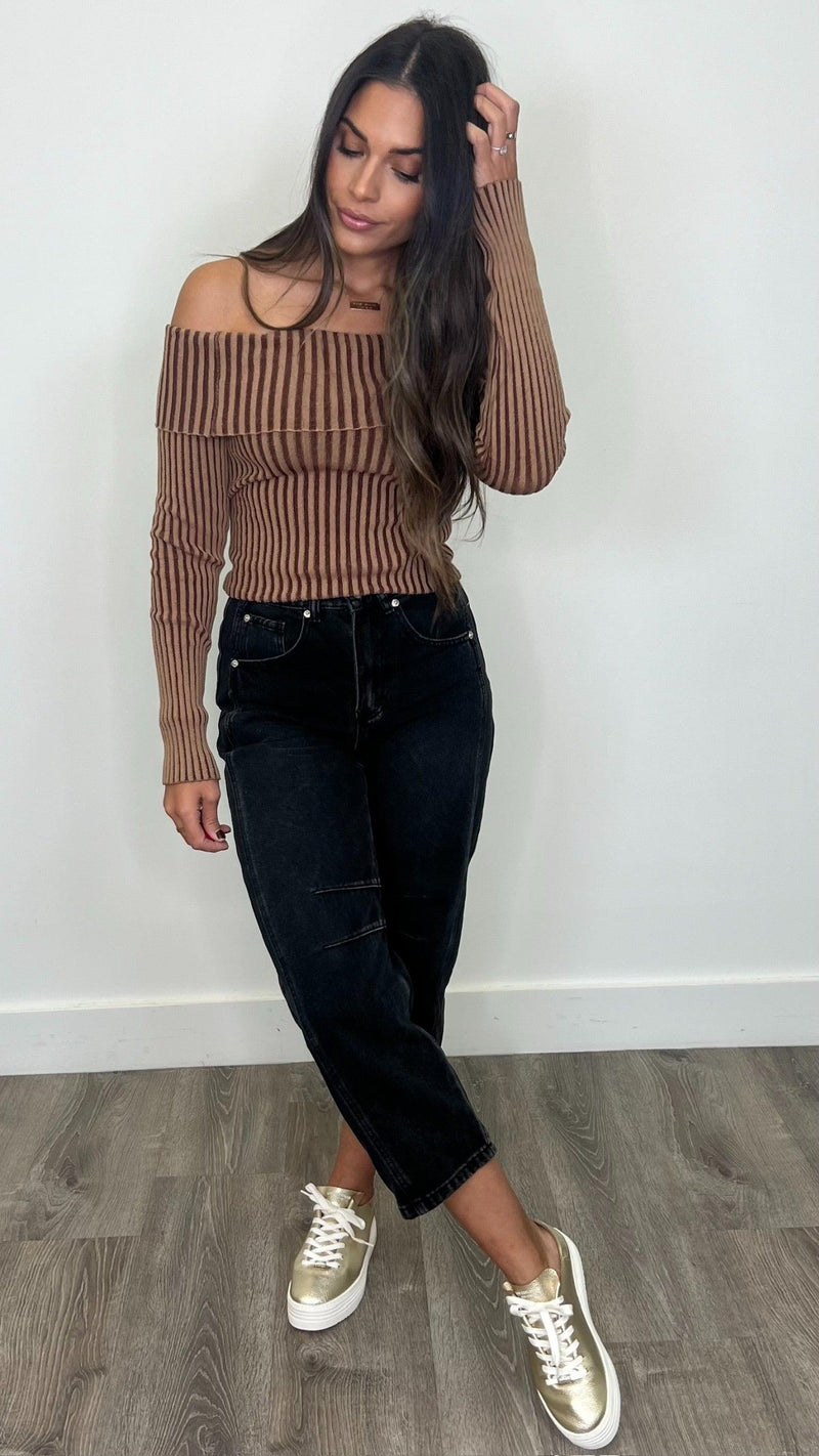 Annika Chestnut Top - PRINZZESA BOUTIQUE