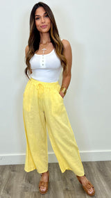 Alessandra Linen Pants - PRINZZESA BOUTIQUE