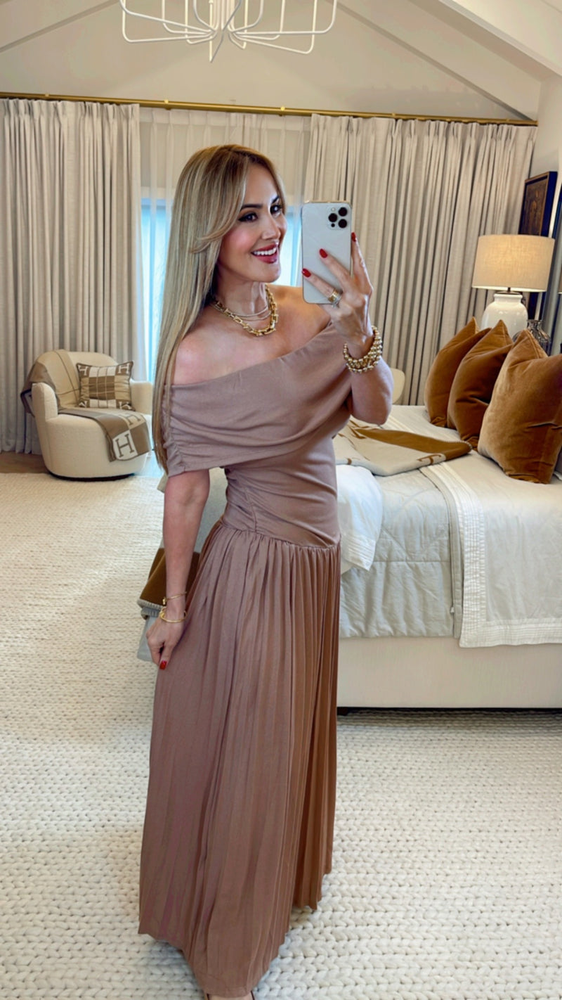 Soleil Mocha Maxi Dress