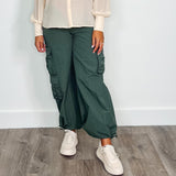 Perry Parachute Pant In Olive - PRINZZESA BOUTIQUE