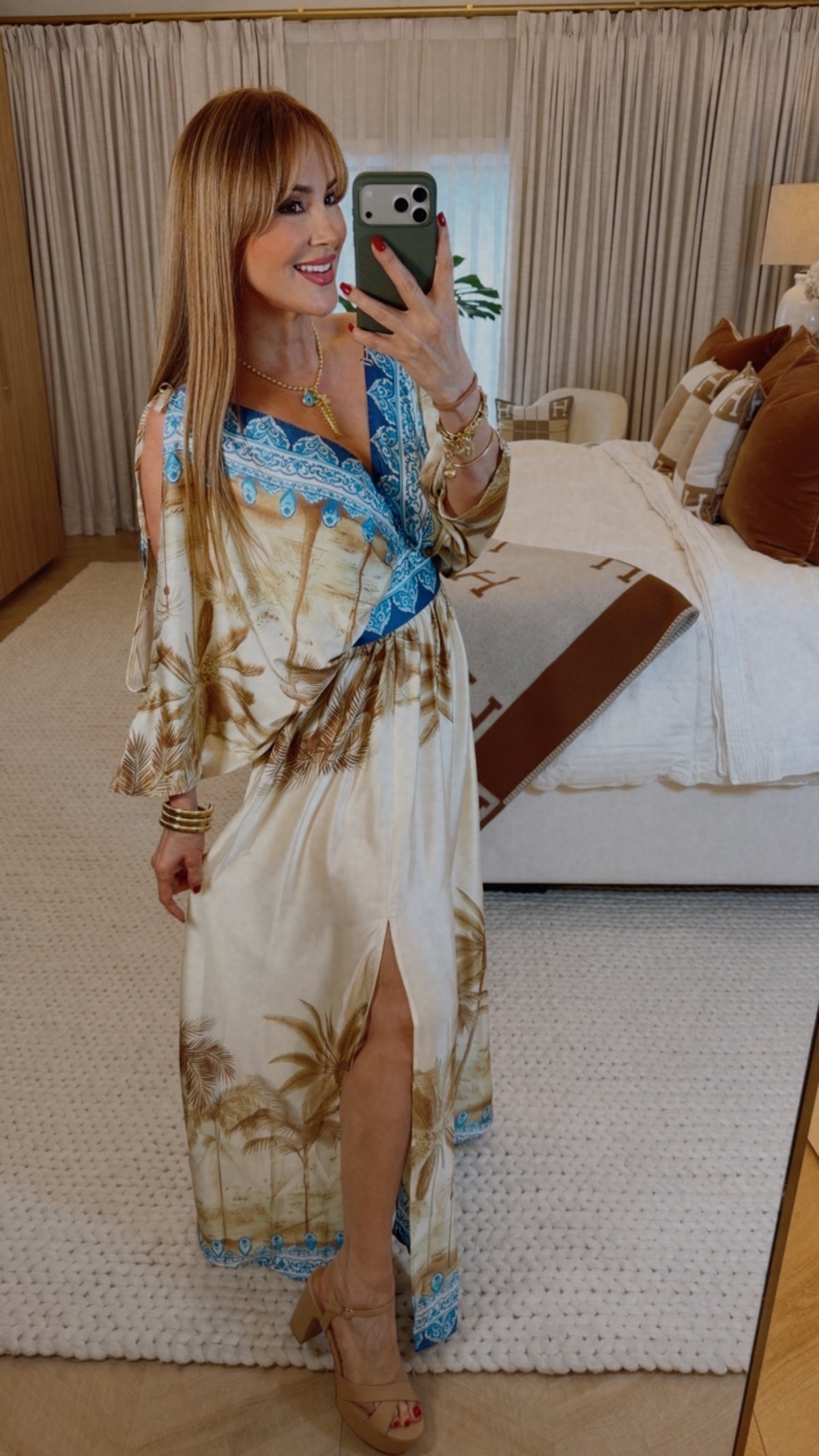 Kimono Beach Life Maxi Dress Large