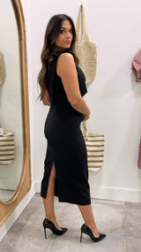 Jaiden Black Midi Dress
