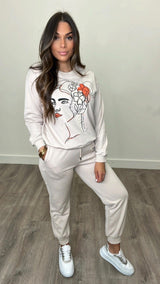 Mayra Embroidered Khaki Top - PRINZZESA BOUTIQUE
