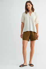 ELASTIC WIAST SHORTS
