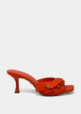 GRACE Blood Orange Slide Heels