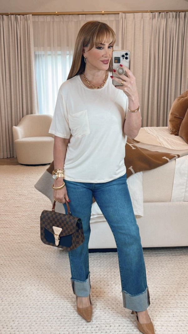 Isabella Cream Top - PRINZZESA BOUTIQUE