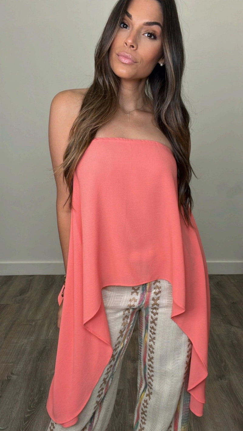 Angel Coral Top - PRINZZESA BOUTIQUE