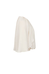 Shirred Cape Top Natural