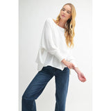 BOAT NECK OVERSIZE TOP