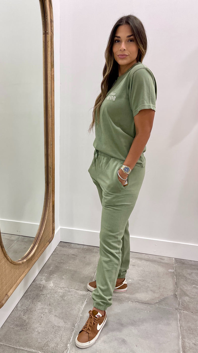 CasaMiami Premium Joggers Oil Green