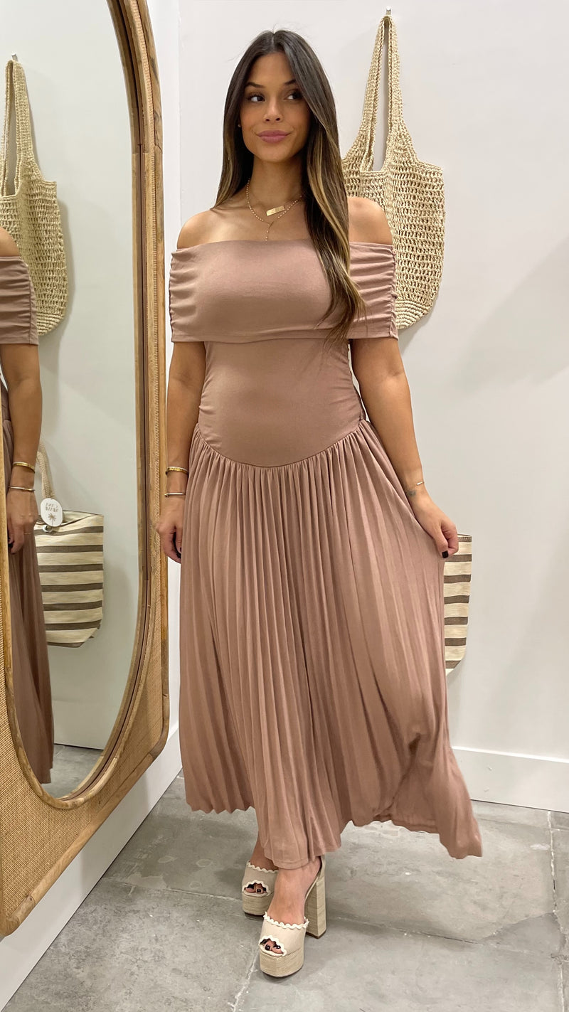 Soleil Mocha Maxi Dress