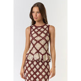 White Lotus Crochet Top - PRINZZESA BOUTIQUE