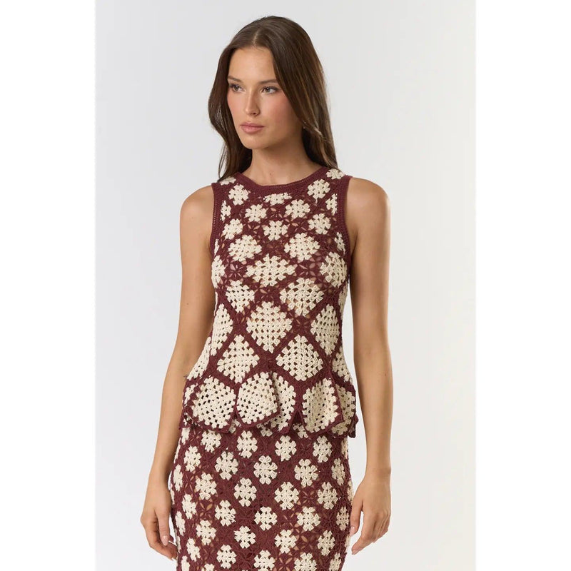 White Lotus Crochet Top - PRINZZESA BOUTIQUE