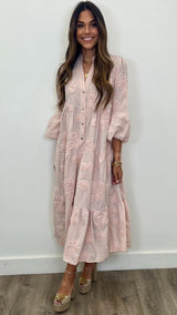Serena Cotton Maxi Dress - PRINZZESA BOUTIQUE