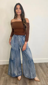 Daphne Root Beer Knit Top