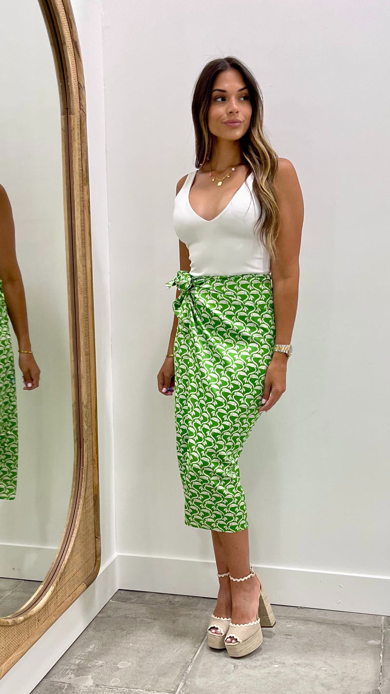 Pirozzi Kiwi Green Skirt