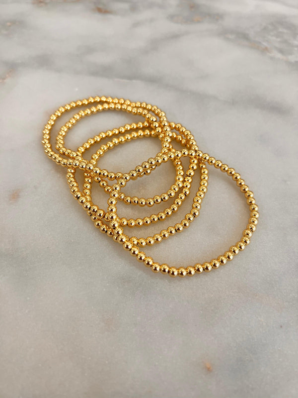Mia Gold Beaded Bracelet - PRINZZESA BOUTIQUE