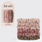 Ultra Petite Satin Scrunchies 6pc - Terracotta
