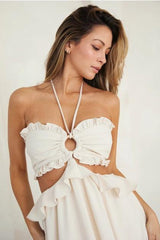 Gwenivere Ivory Maxi Dress