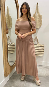 Soleil Mocha Maxi Dress