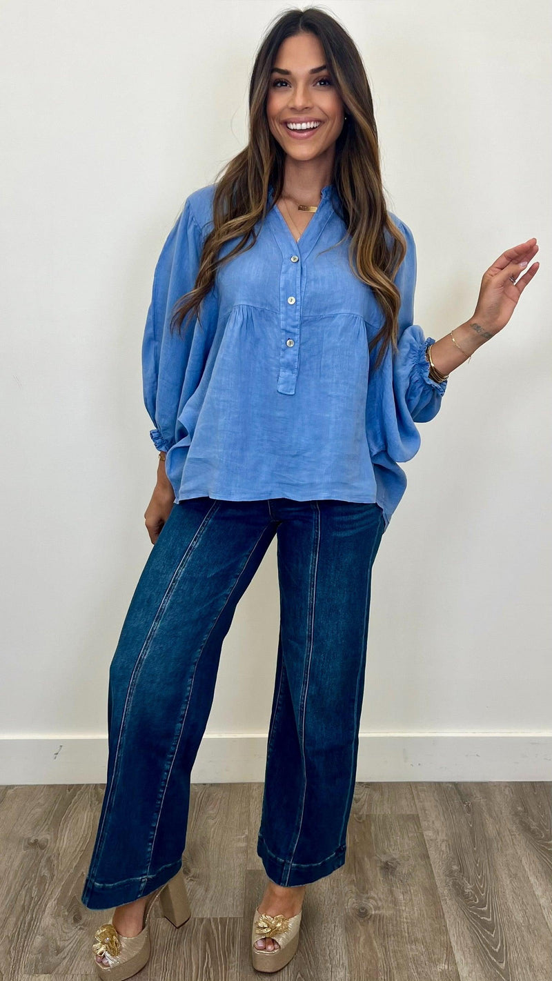 Lorenza Linen Top