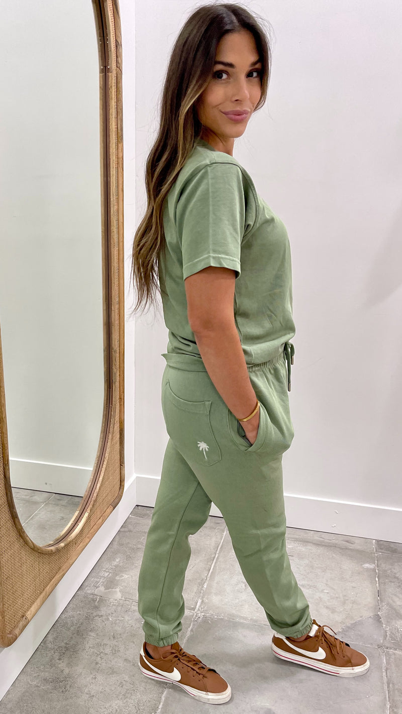 CasaMiami Premium Joggers Oil Green