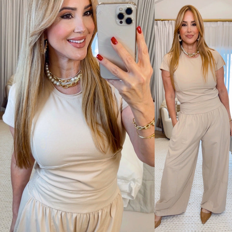 Nova Mineral Washed Wide Leg Pants