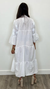 Serena Cotton Maxi Dress - PRINZZESA BOUTIQUE