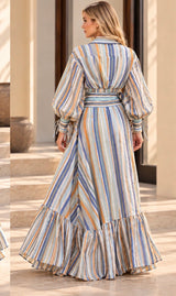 Striped Blue Tone Set