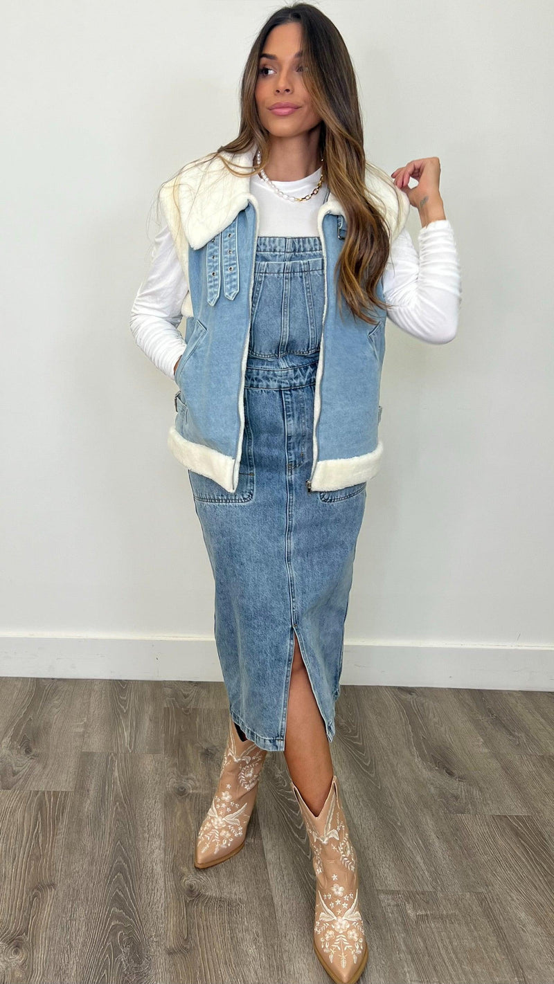 Bailey Denim Overalls - PRINZZESA BOUTIQUE