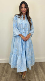 Serena Cotton Maxi Dress - PRINZZESA BOUTIQUE