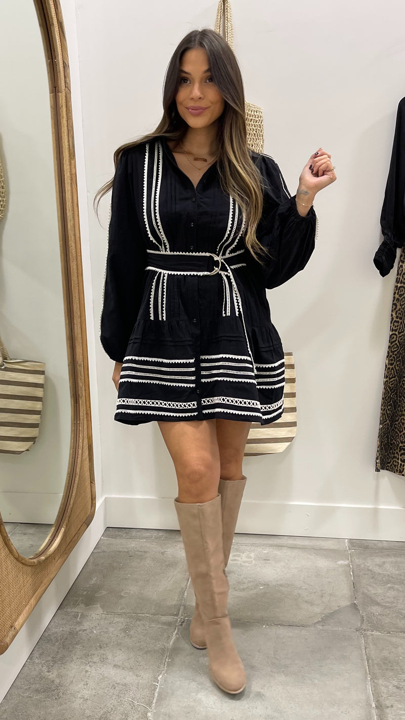 Andora Black Mini Dress