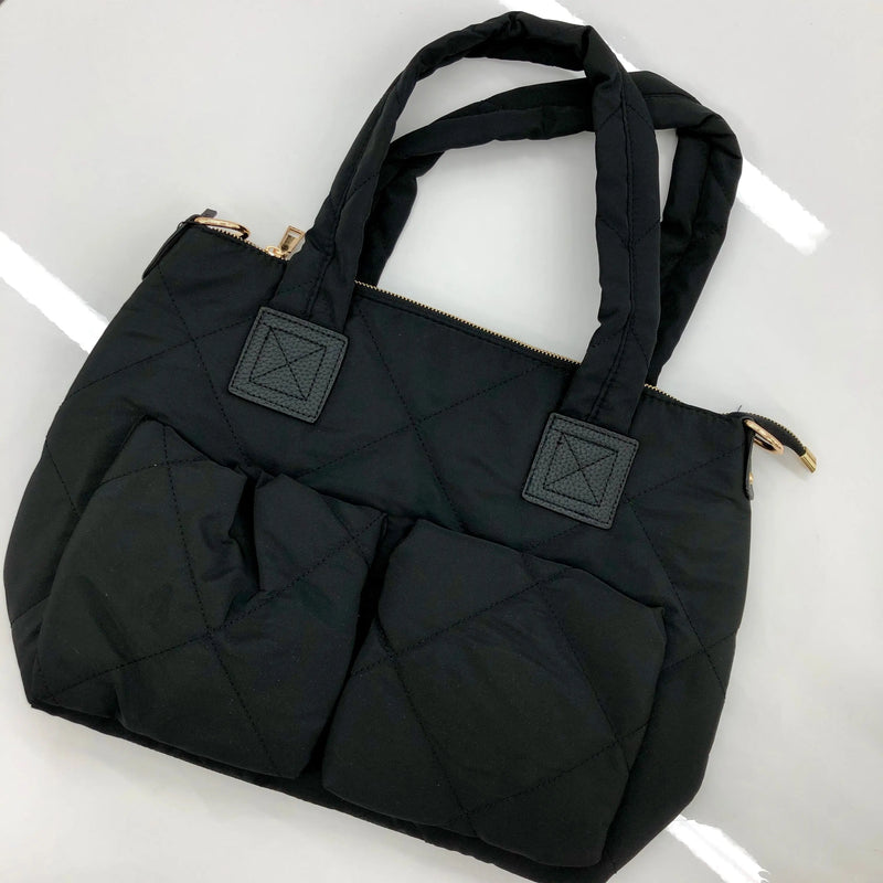 Abbey Rose Black Quilted Bag - PRINZZESA BOUTIQUE