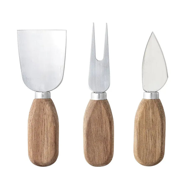 Acacia Wood Cheese Utensils, Set of 3 - PRINZZESA BOUTIQUE