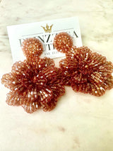 Amaya Copper Blossom Earrings - PRINZZESA BOUTIQUE