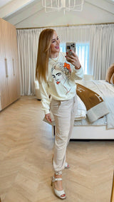 Mayra Embroidered Apricot Top - PRINZZESA BOUTIQUE