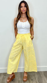 Giovanna Eyelet Pants - PRINZZESA BOUTIQUE
