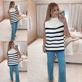 Senara Natural Black High Neck Top - PRINZZESA BOUTIQUE