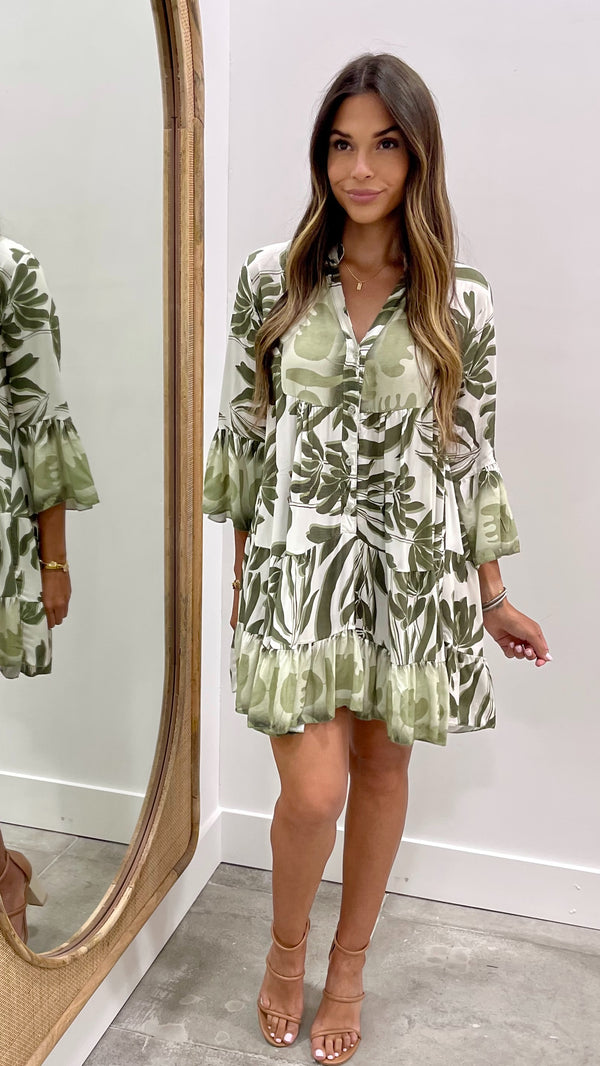 Romana Green Italian Dress