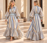 Striped Blue Tone Set