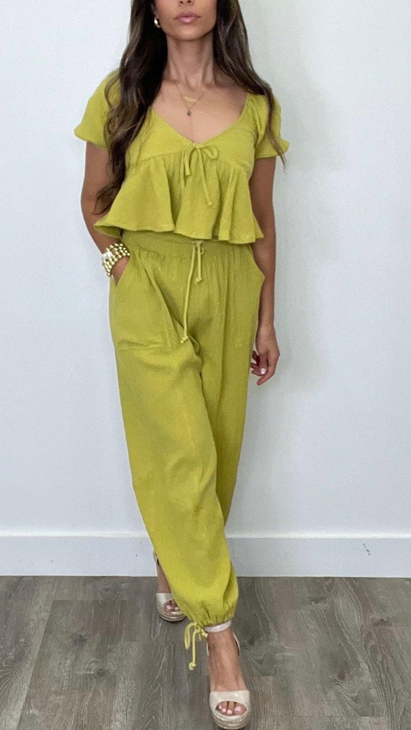 Cameron Olive Top - PRINZZESA BOUTIQUE